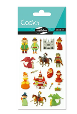 maildor Cooky Stickers Medieval Times 18 stickers