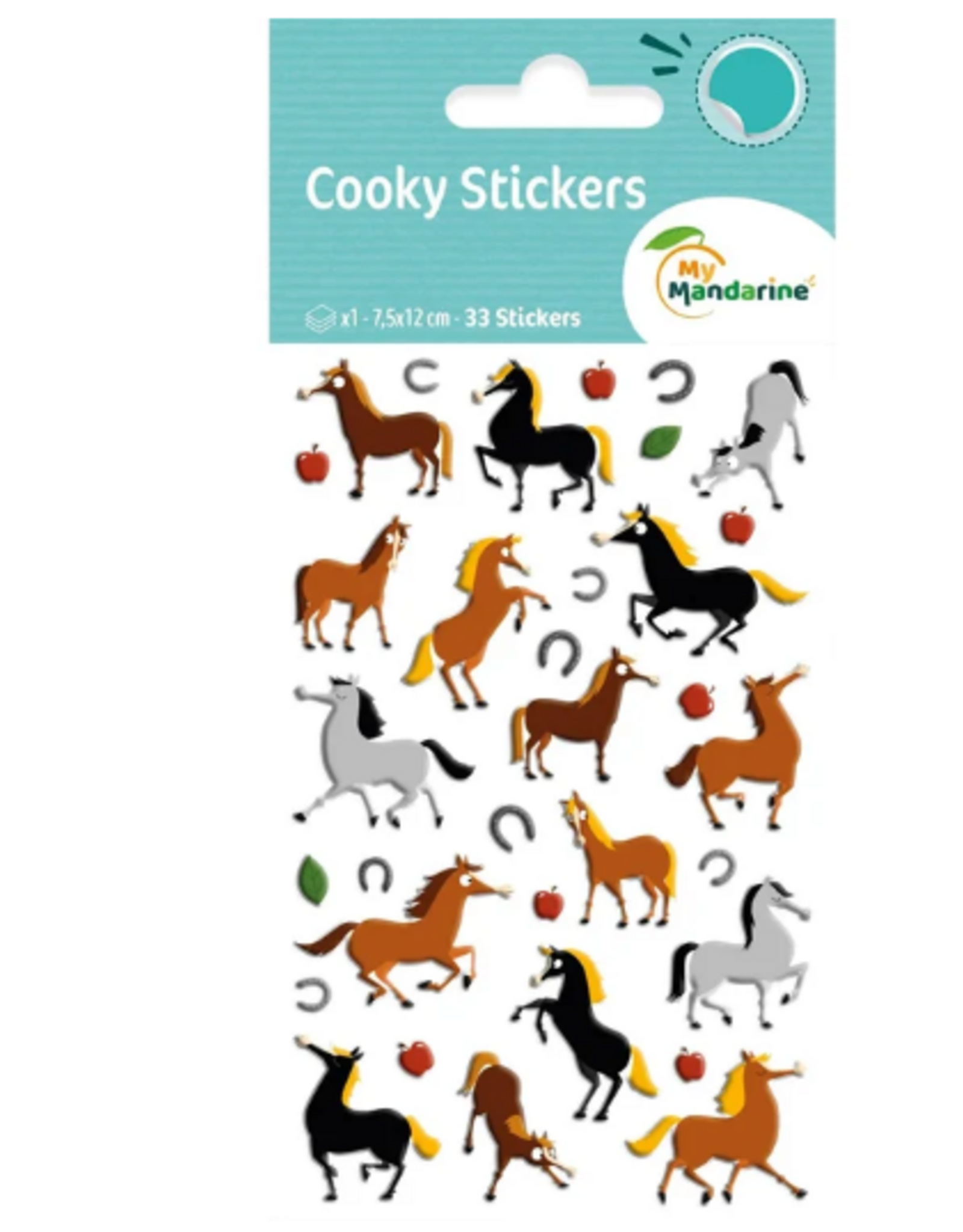 maildor Cooky Stickers Horses 33 stickers