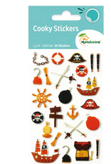 maildor Cooky Stickers Pirates 24 stickers