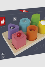 Janod IWOOD SHAPES & PUZZLE - 6 BLOCKS