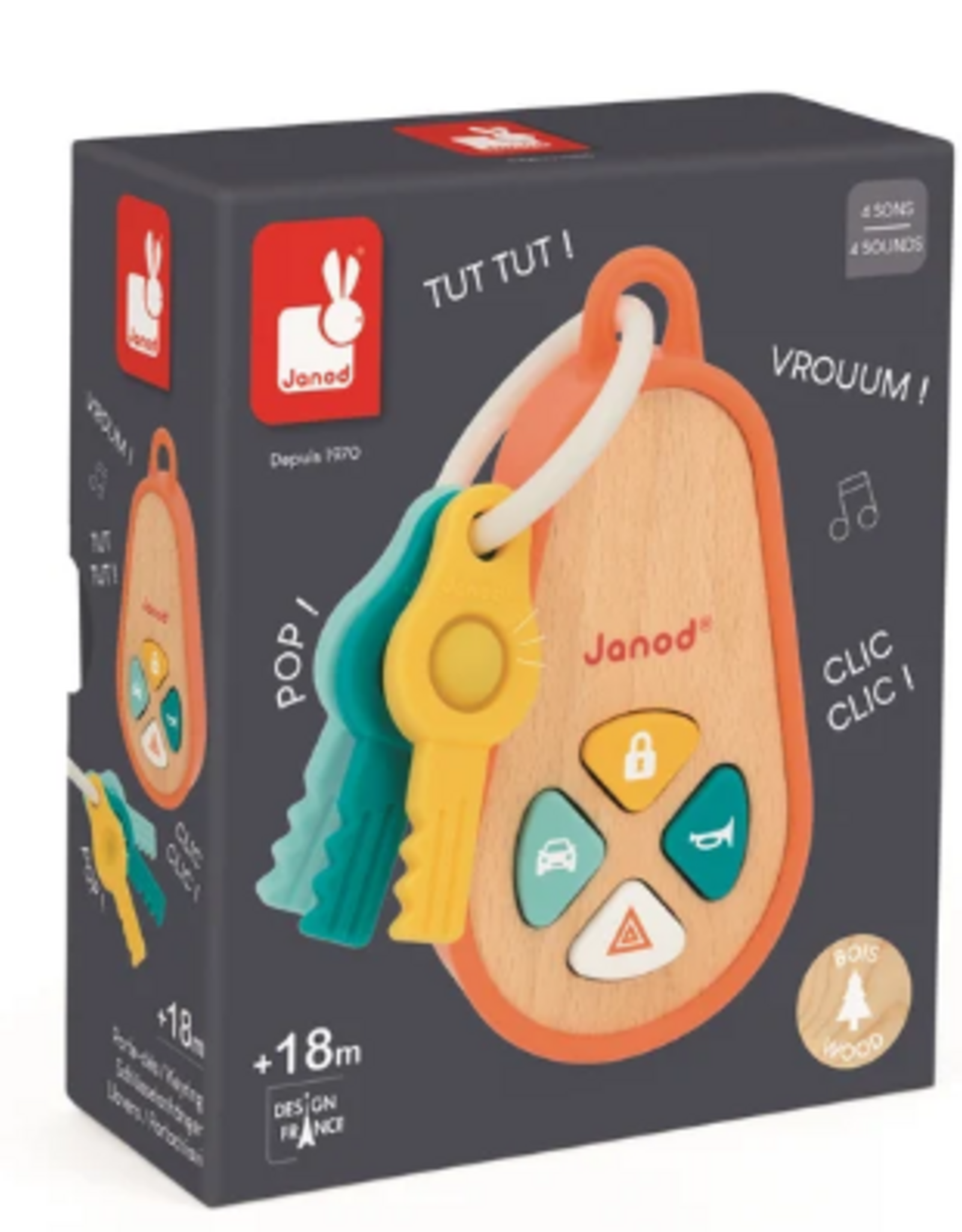 Janod EARLY AGE - CLASSIC KEY RING