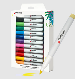 DeSerres 12 BRUSH TIP ACRYLIC MARKERS