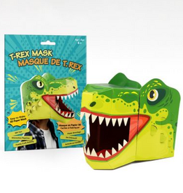 3D Paper Mask 3D Paper Craft T-Rex Mask - Easy DIY Kids Mask Gift