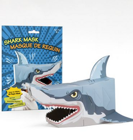 3D Paper Mask 3D Paper Craft Shark Mask - Easy DIY Kids Mask Gift