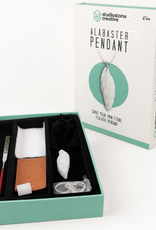 Studiostone Creative Feather Alabaster Pendant Carving Kit