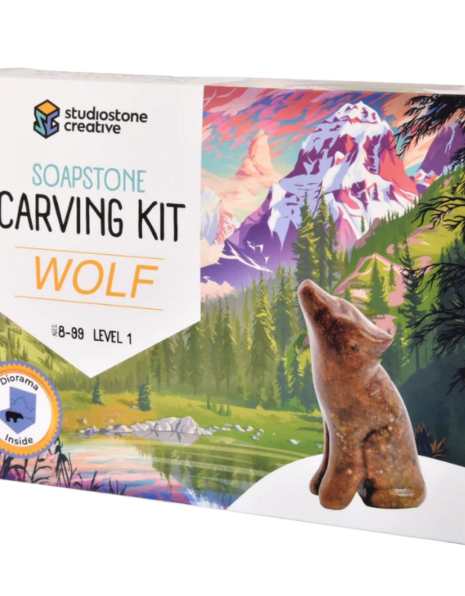 Studiostone Creative Wolf Soapstone Carving Kit