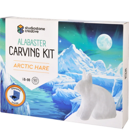 Studiostone Creative Arctic Hare Alabaster Carving Kit