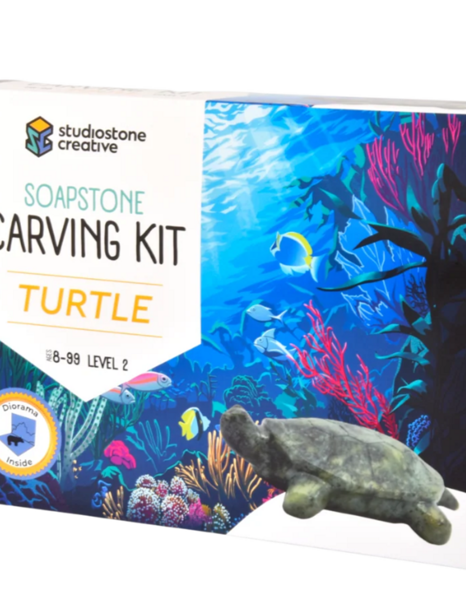 Studiostone Creative Sea Turtle Soapstone Carving Kit
