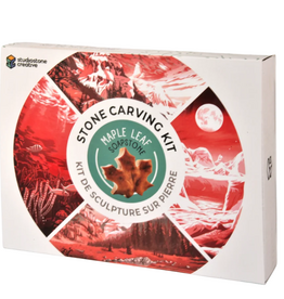 Studiostone Creative Maple Leaf Soapstone Carving Kit