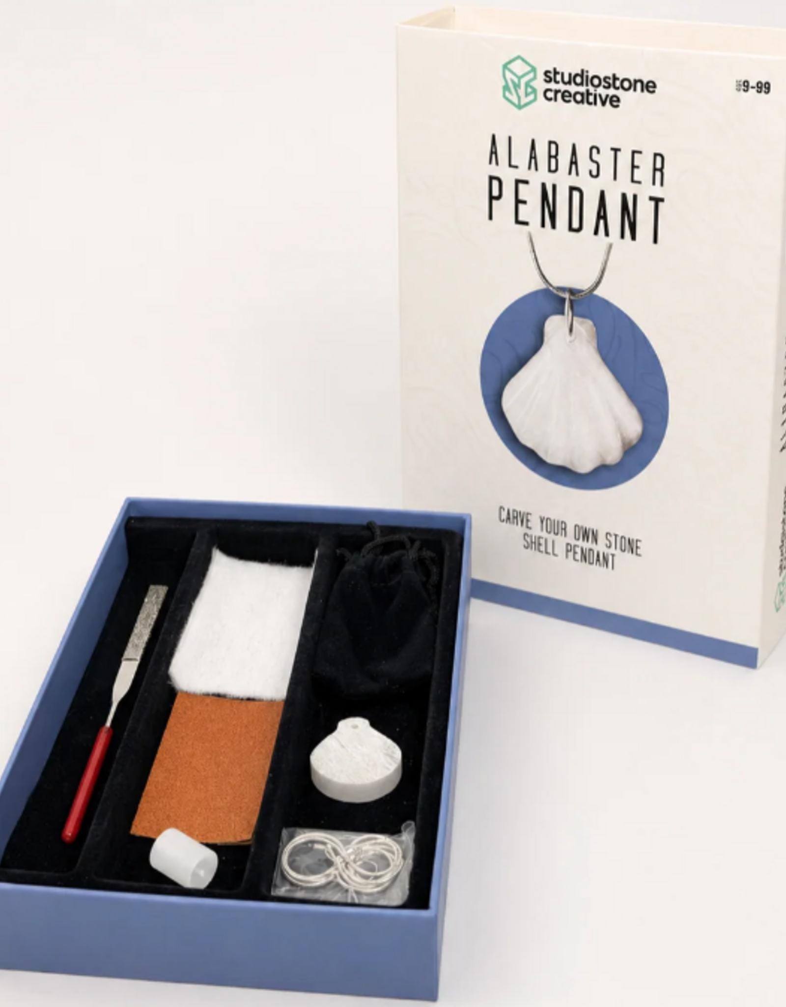 Studiostone Creative Shell Alabaster Pendant Carving Kit