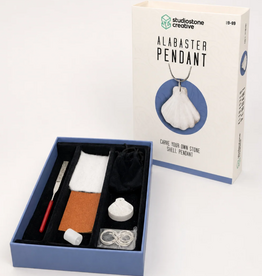 Studiostone Creative Shell Alabaster Pendant Carving Kit