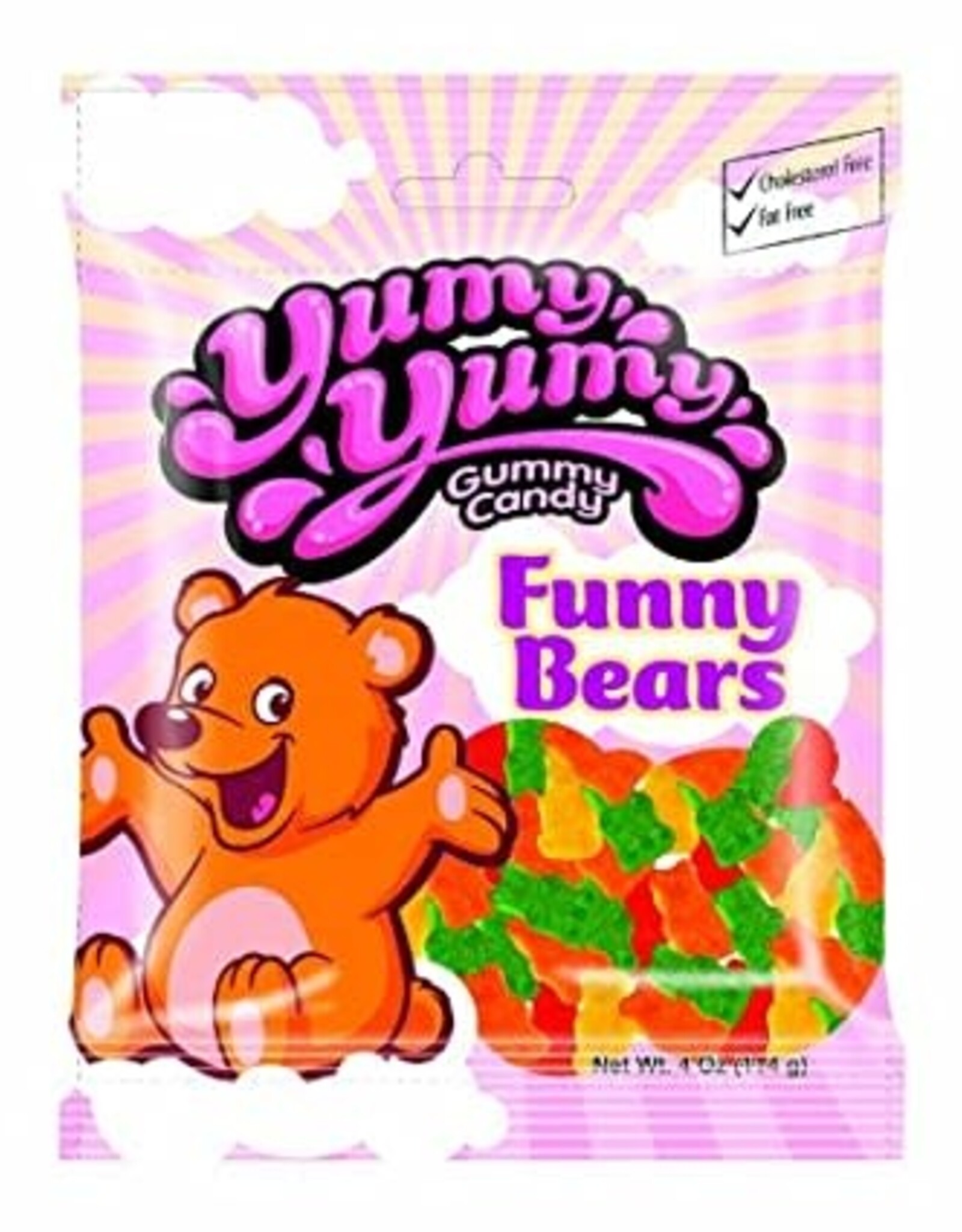 Yumy Yumy Yumy Yumy Funny Bears Peg Bag (Halal)