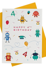 Heyyy Happy 4th Birthday - Robots
