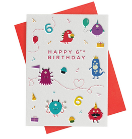 Heyyy Happy 6th Birthday - Monsters