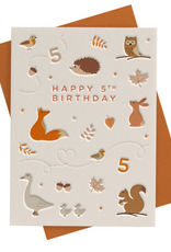 Heyyy Happy 5th Birthday - Woodland Animals