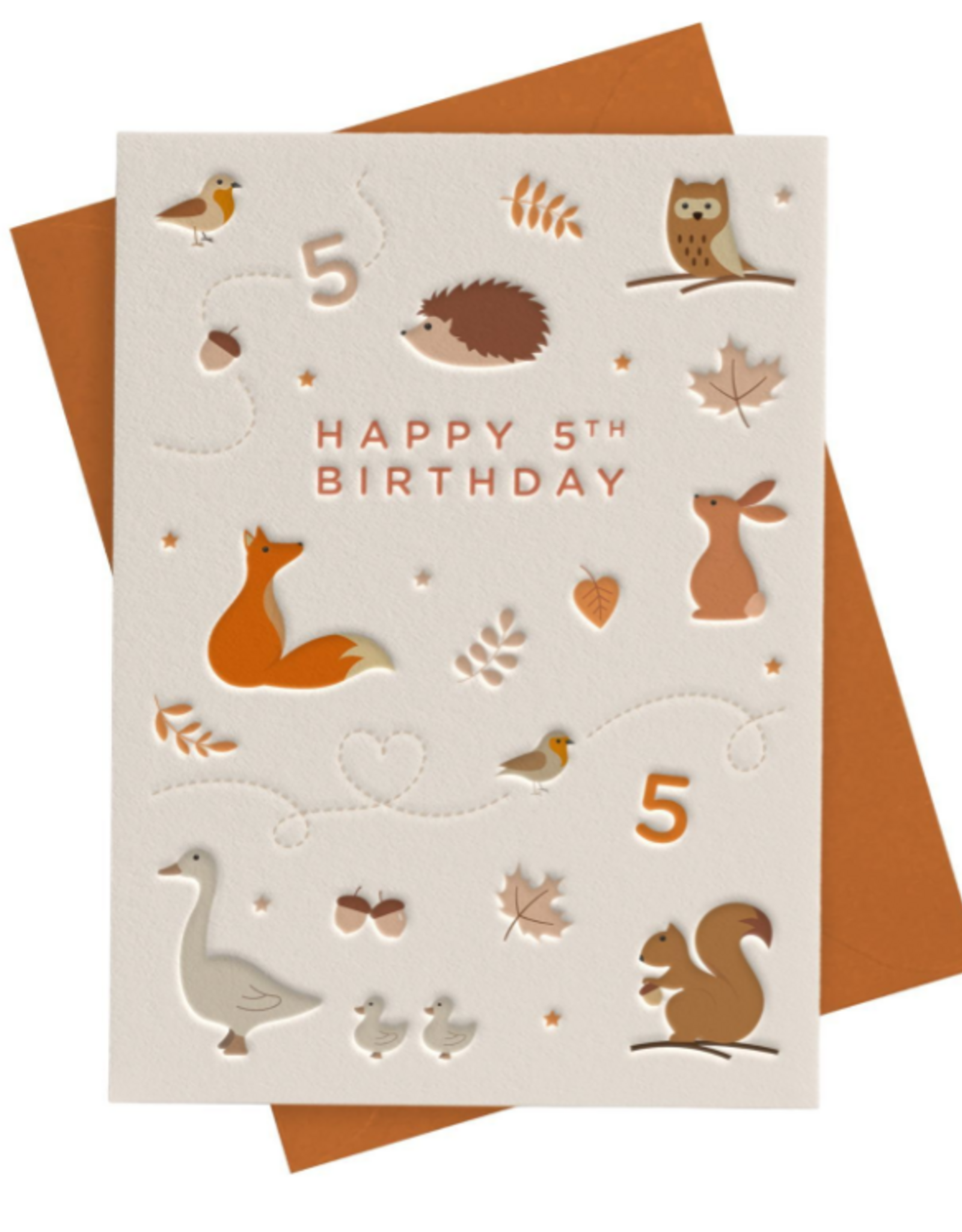 Heyyy Happy 5th Birthday - Woodland Animals