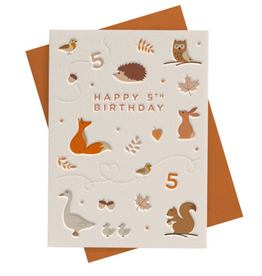 Heyyy Happy 5th Birthday - Woodland Animals