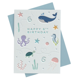 Heyyy Happy 6th Birthday - Sea Animals