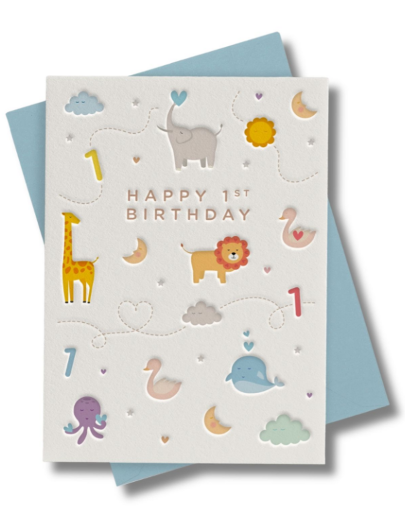 Heyyy Happy 1st Birthday - Sleepy Animals