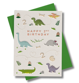 Heyyy Happy 2nd Birthday - Dinosaurs