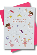 Heyyy Happy 4th Birthday - Ballerinas