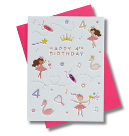 Heyyy Happy 4th Birthday - Ballerinas