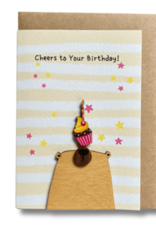 Peskovoi Bear with Cupcake - Cheers to you Birthday