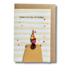 Peskovoi Bear with Cupcake - Cheers to you Birthday