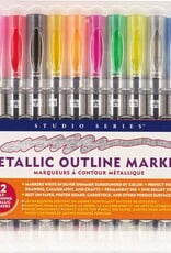 Peter Pauper Press Studio Series Metallic Outline Markers