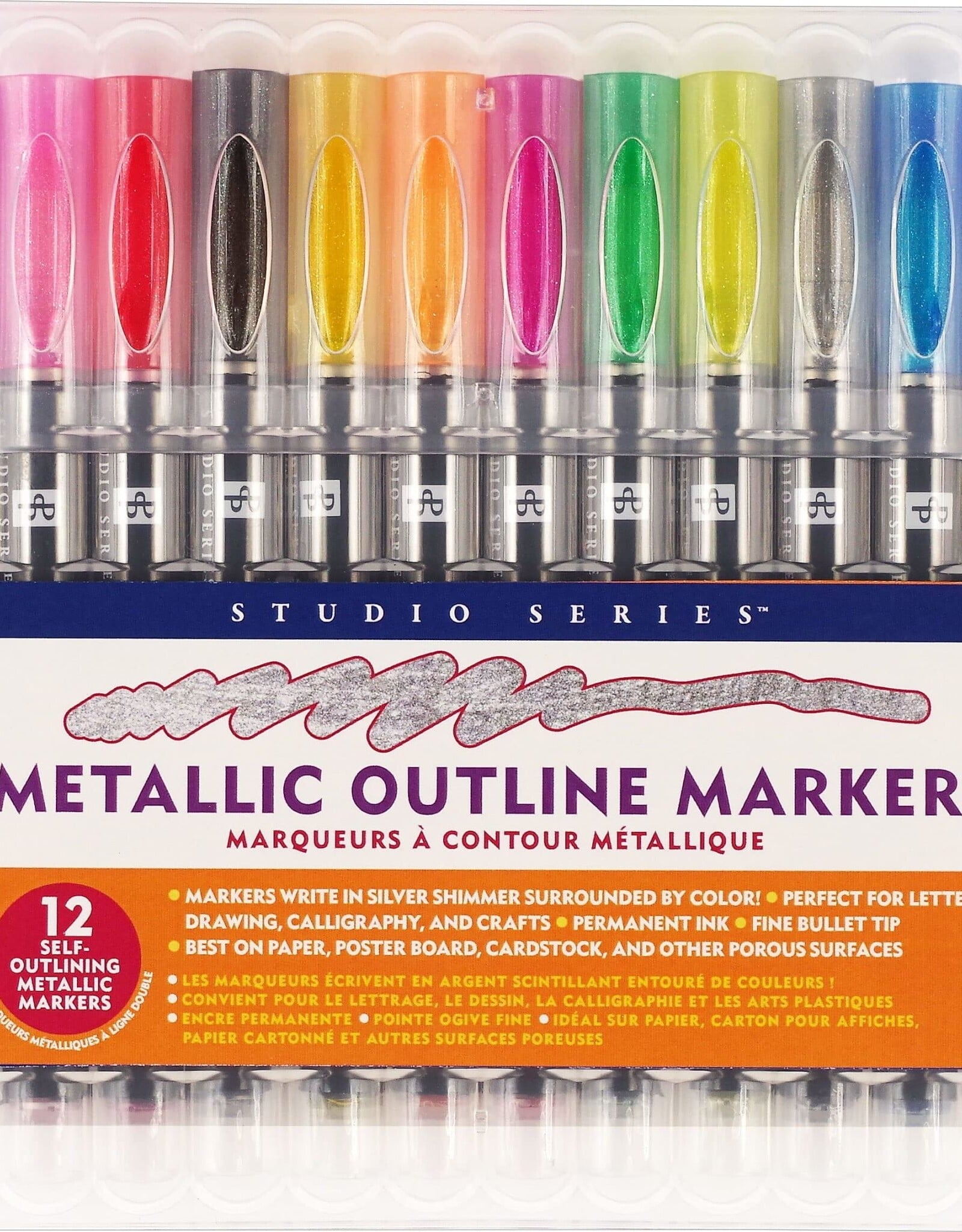 Peter Pauper Press Studio Series Metallic Outline Markers