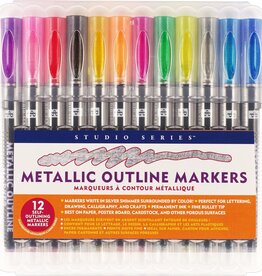 Peter Pauper Press Studio Series Metallic Outline Markers