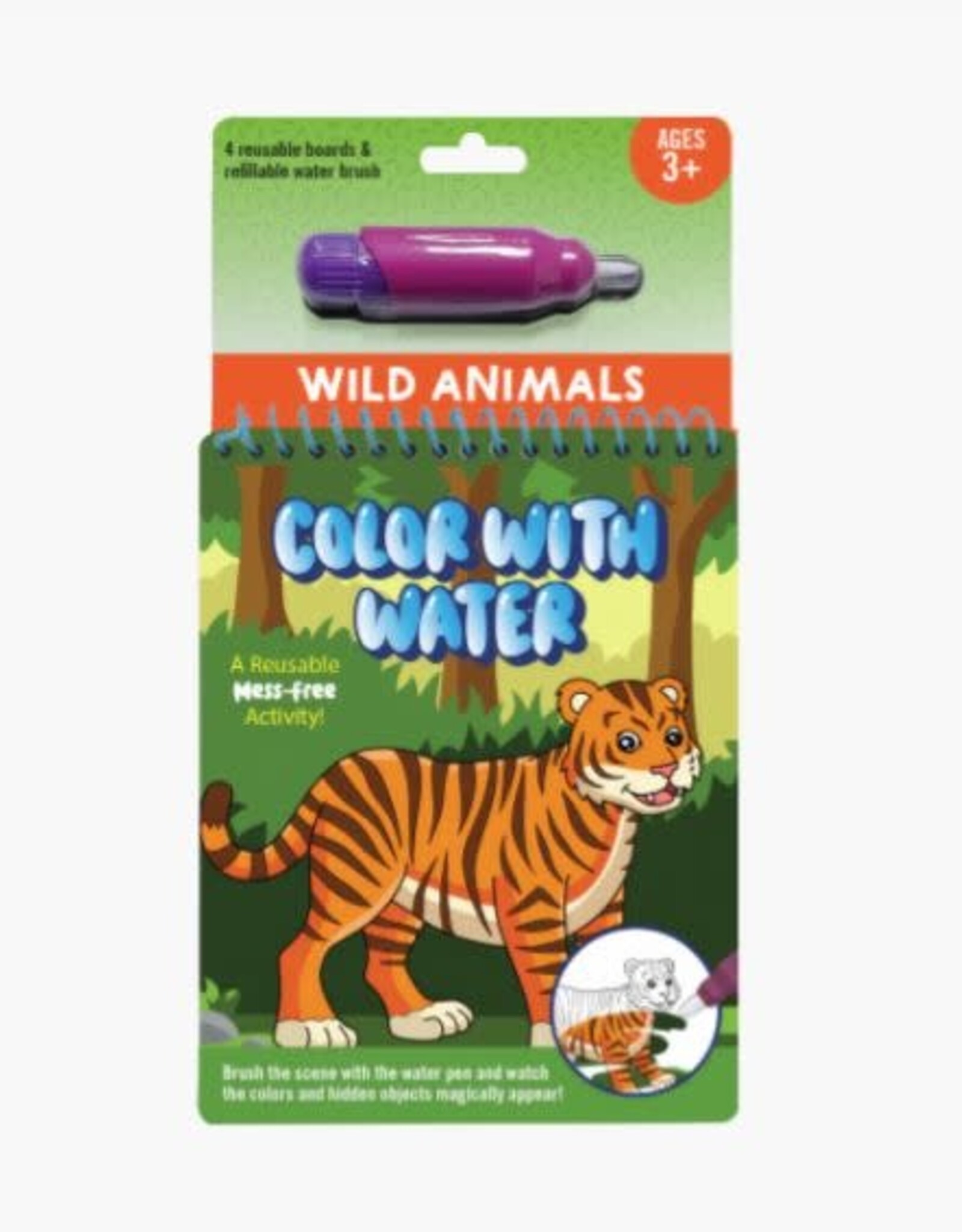 Peter Pauper Press Color With Water - Wild Animals