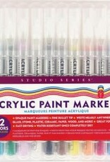 Peter Pauper Press Studio Series Acrylic Paint Markers (Set of 12)