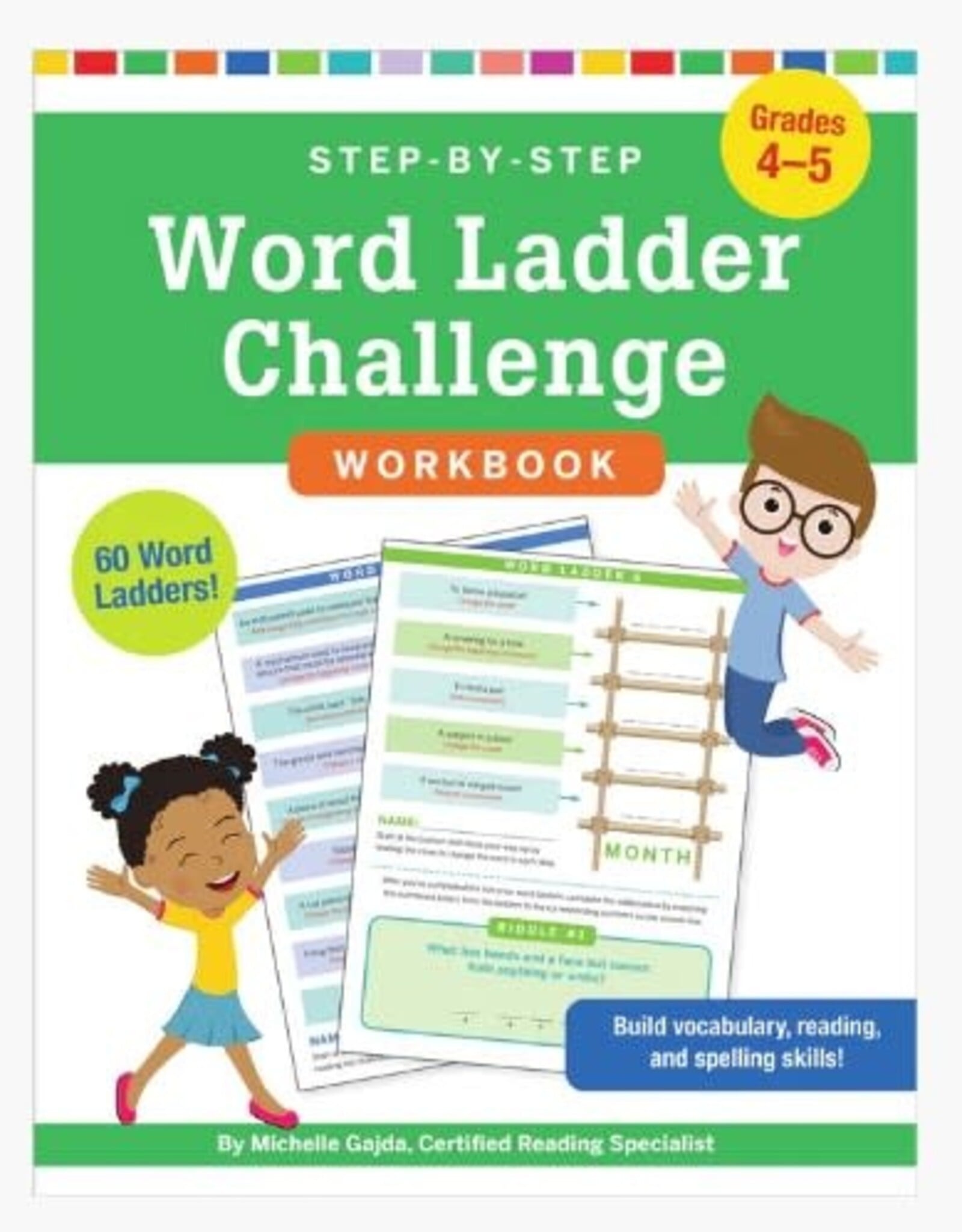 Peter Pauper Press Step-by-Step Word Ladder Challenge (4-5) Workbook