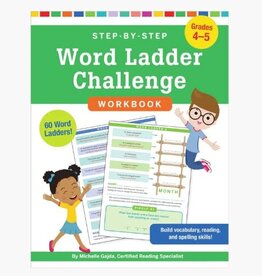 Peter Pauper Press Step-by-Step Word Ladder Challenge (4-5) Workbook