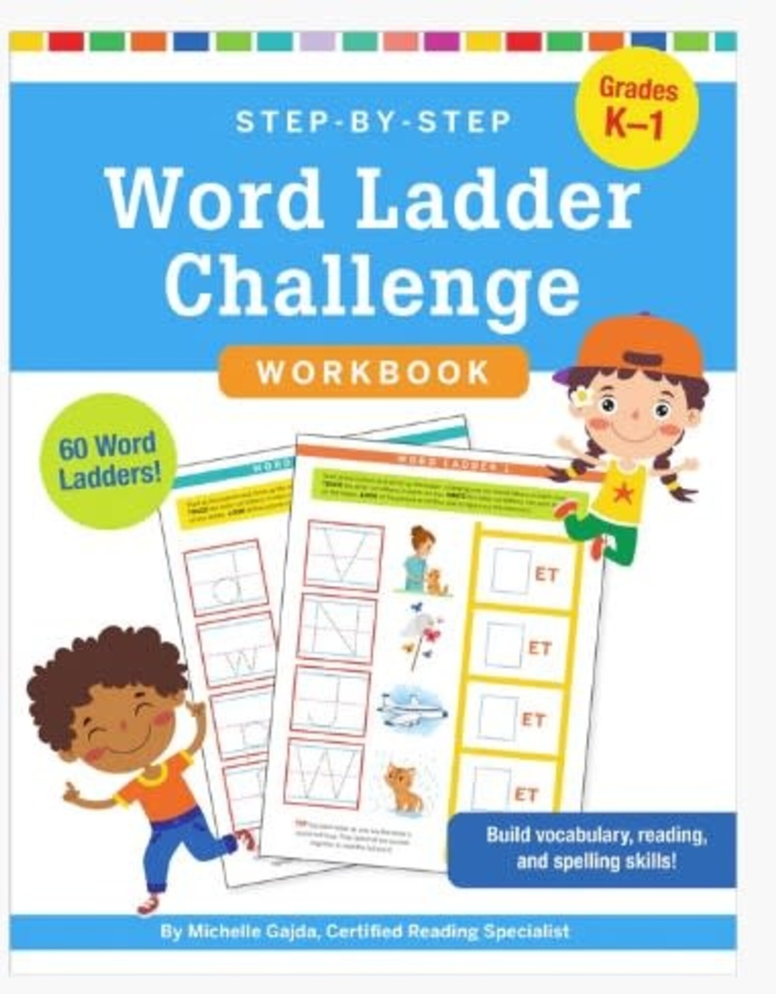Peter Pauper Press Step-by-Step Word Ladder Challenge Workbook (K-1)