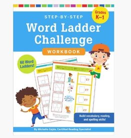 Peter Pauper Press Step-by-Step Word Ladder Challenge Workbook (K-1)