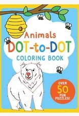 Peter Pauper Press Animals Dot-to-Dot Coloring Book