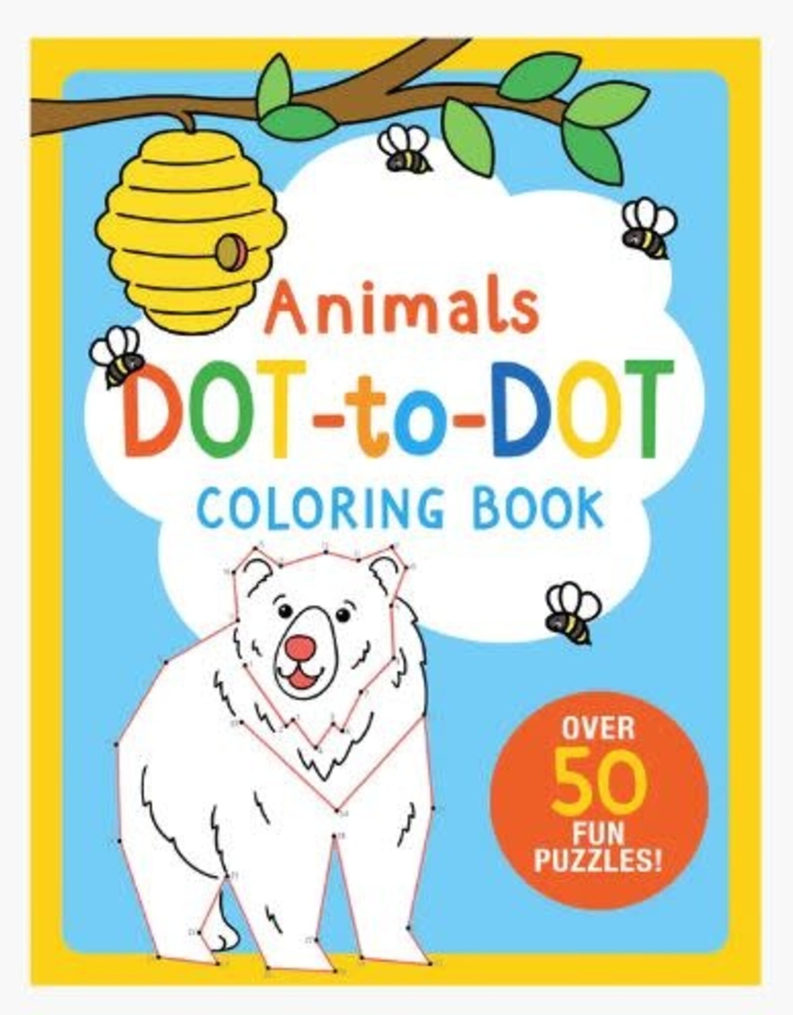 Peter Pauper Press Animals Dot-to-Dot Coloring Book
