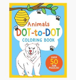 Peter Pauper Press Animals Dot-to-Dot Coloring Book