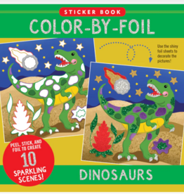 Peter Pauper Press Color-By-Foil Sticker Book - Dinosaurs