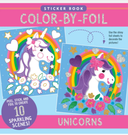 Peter Pauper Press Color-By-Foil Sticker Book - Unicorns