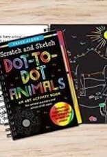 Peter Pauper Press Dot-to-Dot Animals Scratch and Sketch