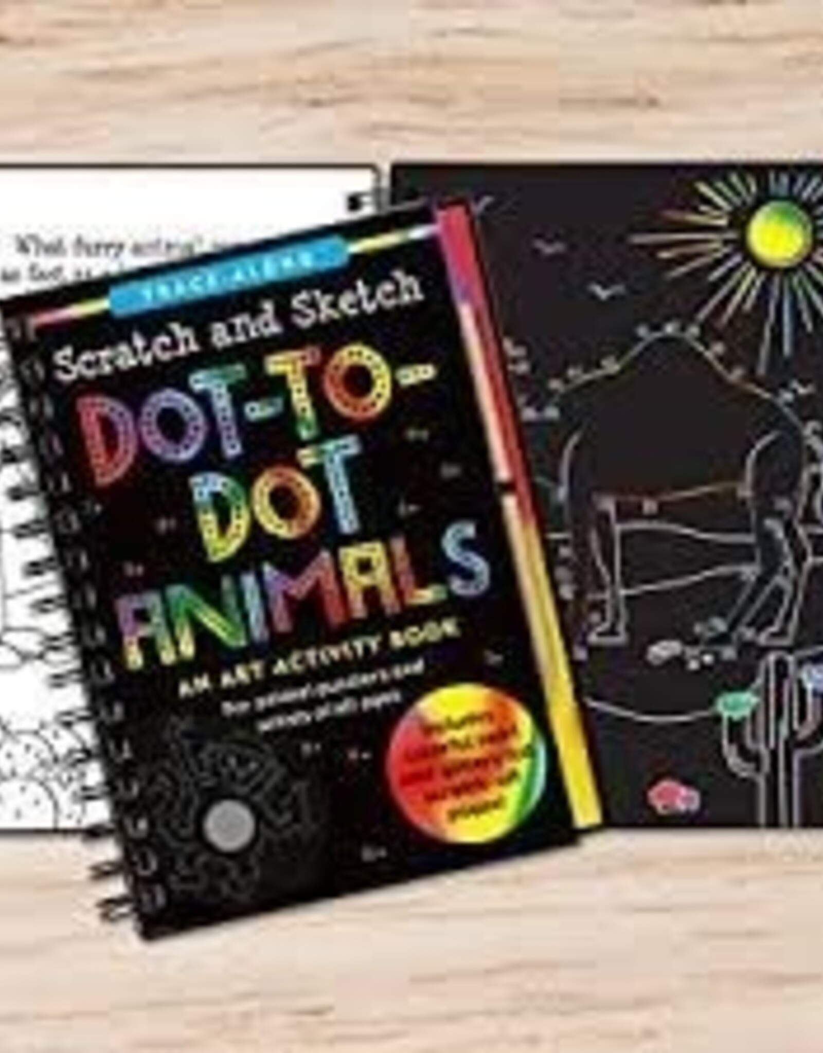 Peter Pauper Press Dot-to-Dot Animals Scratch and Sketch