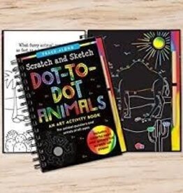 Peter Pauper Press Dot-to-Dot Animals Scratch and Sketch