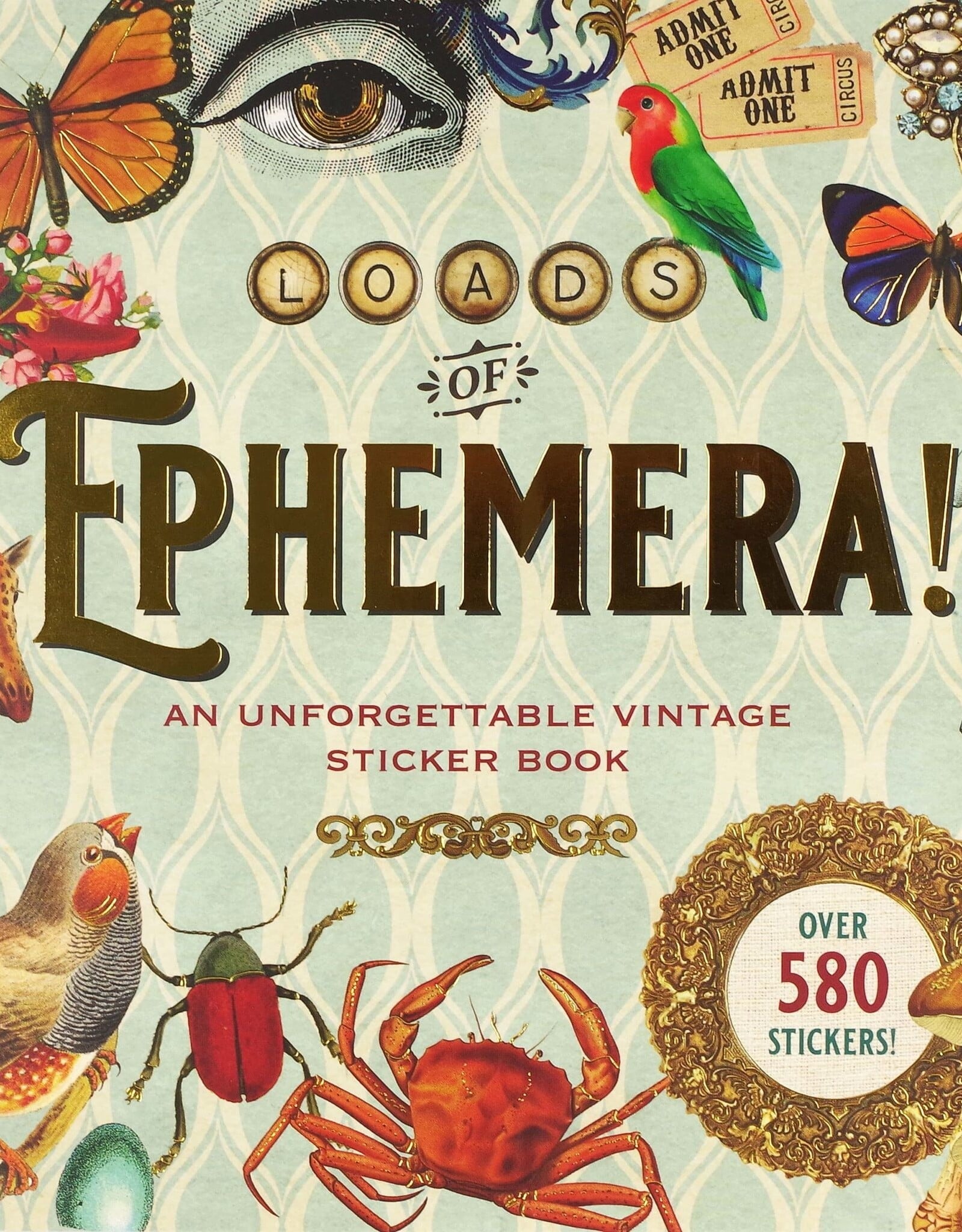 Peter Pauper Press Loads of Ephemera! Sticker Book
