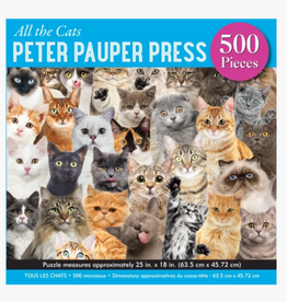 Peter Pauper Press All the Cats 500 Piece Jigsaw Puzzle