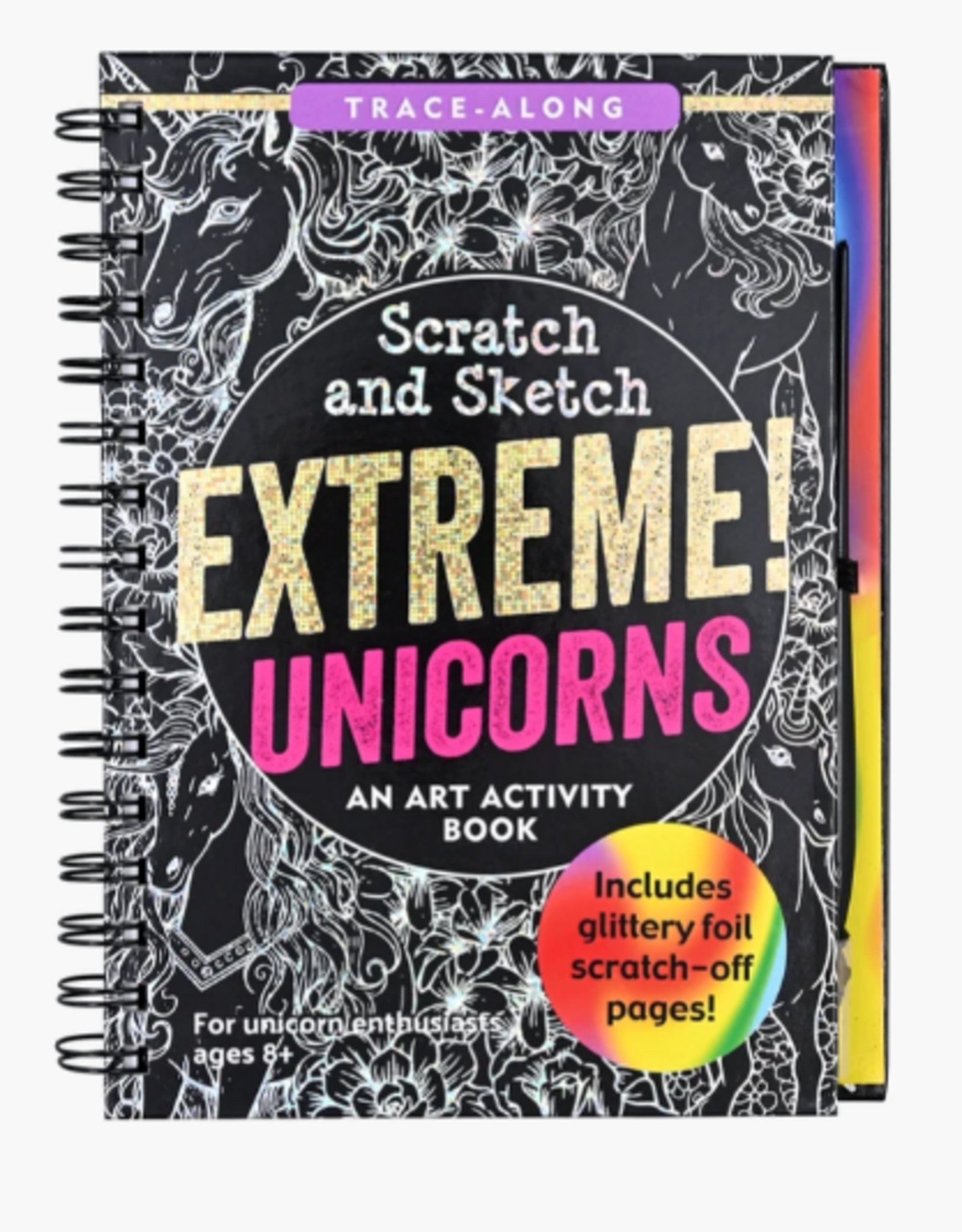 Peter Pauper Press Extreme! Scratch & Sketch Unicorns