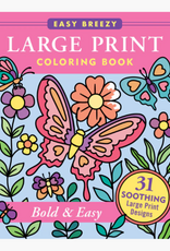 Peter Pauper Press Large Print Coloring Book - Bold & Easy