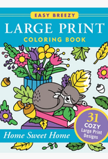 Peter Pauper Press Large Print Coloring Book - Home Sweet Home